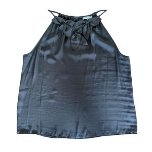 Violet and Claire Charcoal Satin Blouse Size XL